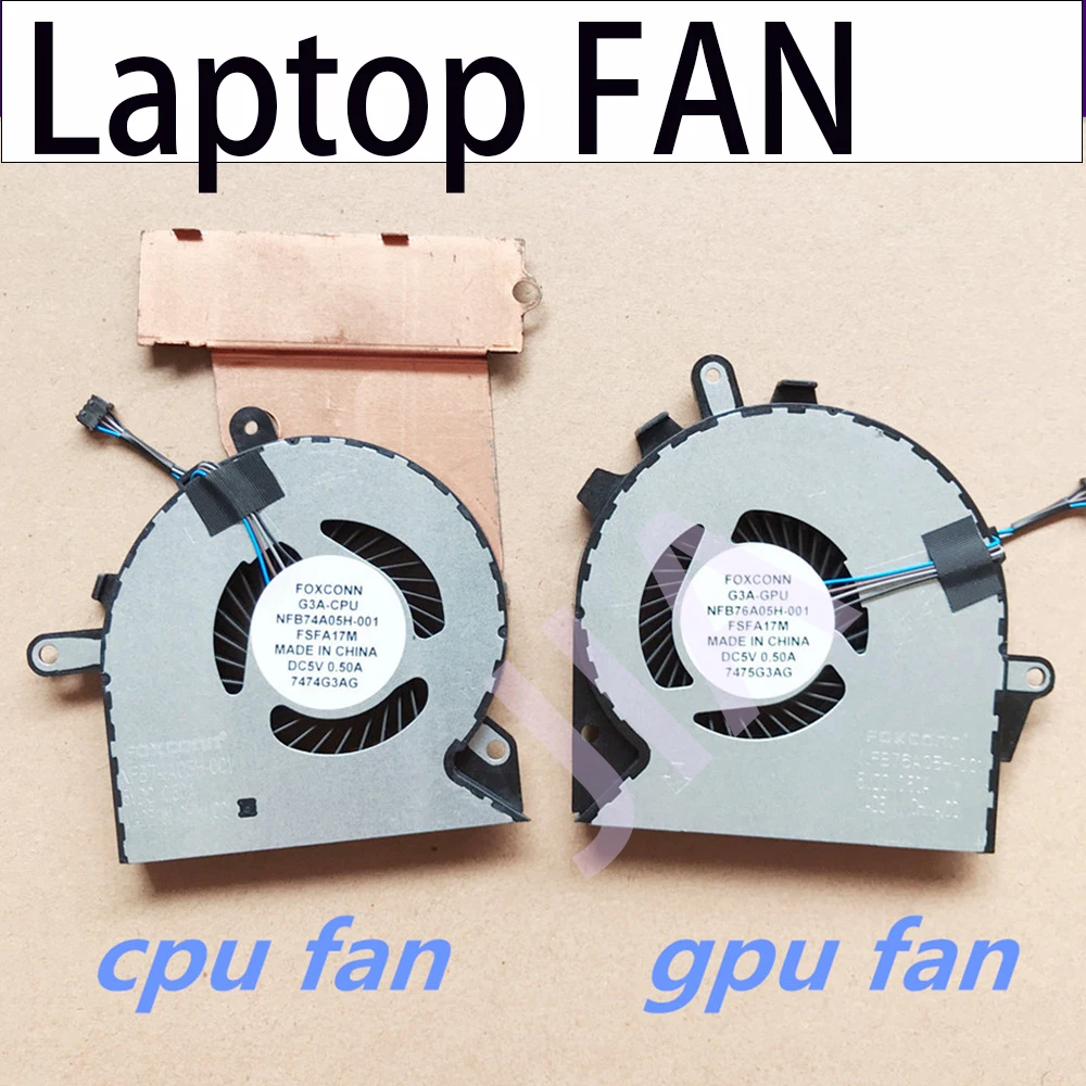 

Laptop GPU for HP OMEN 15-CE TPN-Q194 Cpu FAN Notebook Computer Replacement Accessorie