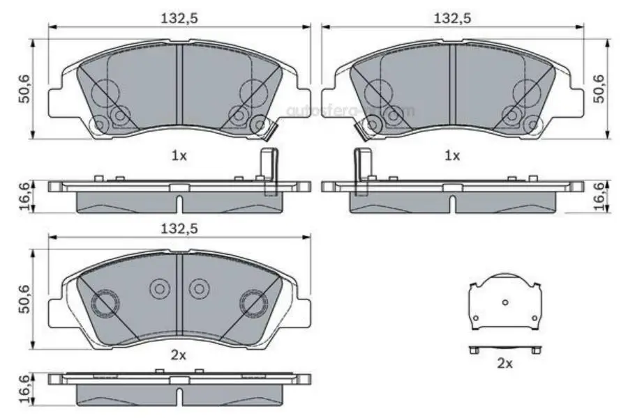BOSCH 0986494760 Колодки тормозные передние