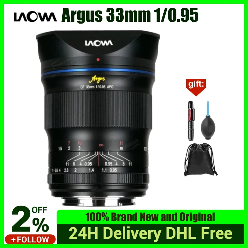 

Объектив Venus Optics Laowa Argus 33 мм f/0,95 APO CF для Sony E Canon EF-M FUJIFILM X Nikon Z Canon RF