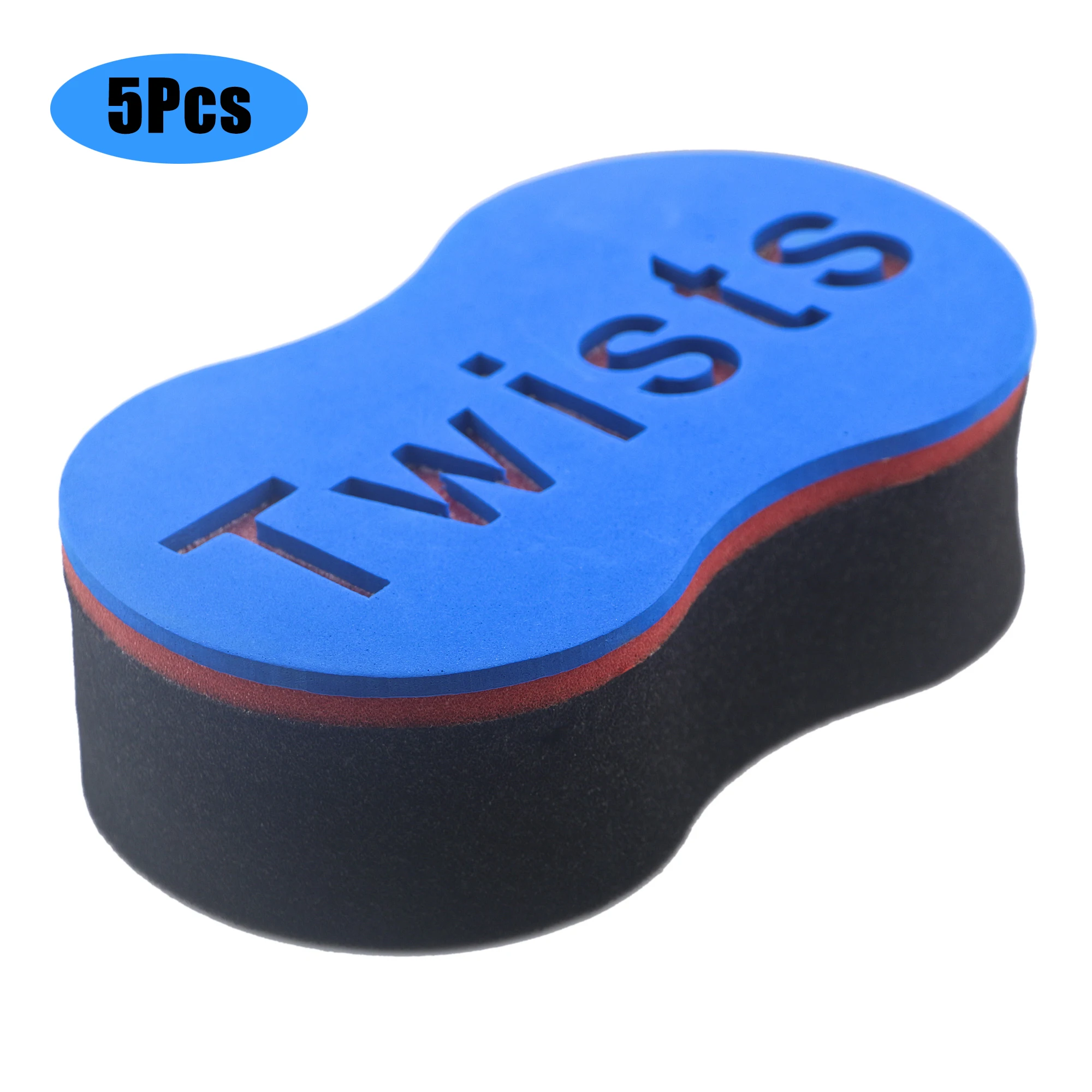 

5Pcs Magic Hair Curl Sponge Afro Coil Wave Hair Twist Sponge Brush Barber Tool Dread Afro Locs Sponge Brushes Hair Salon Supply