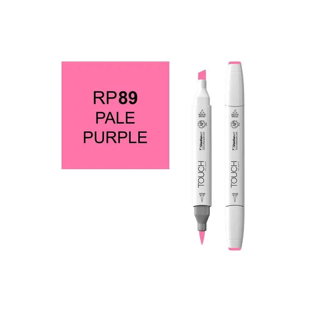 Touch Маркер Twin Brush 089 бледный фиолетовый RP89 SH-1210089 |