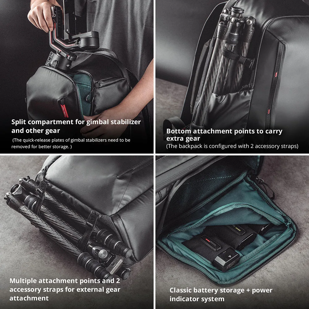 PGYTECH OneMo Lite рюкзак для камеры 22L DJI Sony Canon Nikon OSMO Action Pocket DSLR/SLR беззеркальный