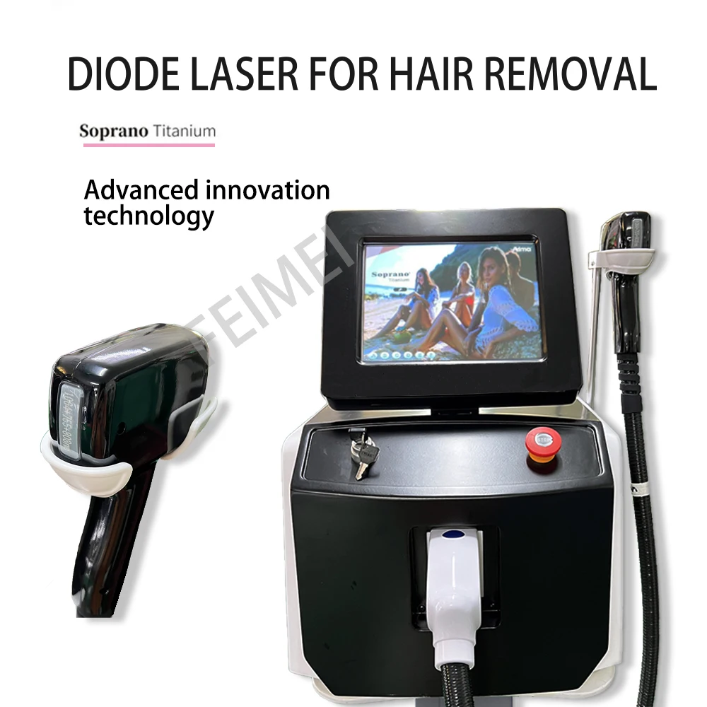 Máquina indolora de rejuvenecimiento de la piel Láser de Diodo 808Nm 2000W para Salón/depilación permanente máquina de belleza 2022