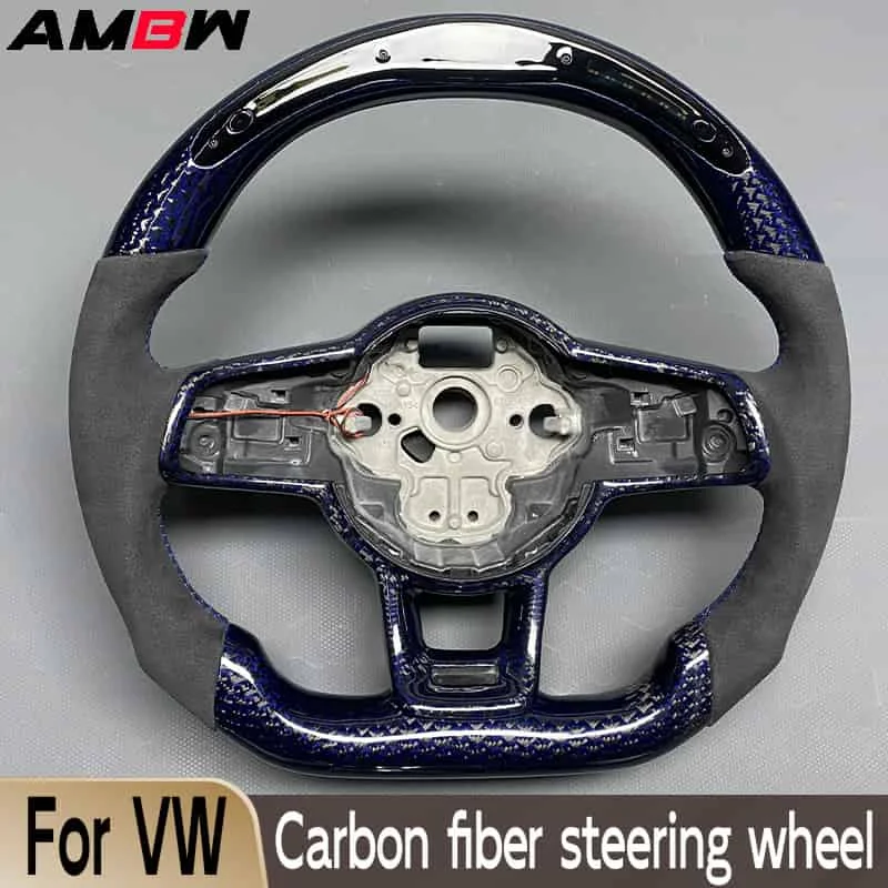 Индивидуальное рулевое колесо из углеродного волокна для VW Golf MK7 7.5 GTI GTD GTE R 2013-2020