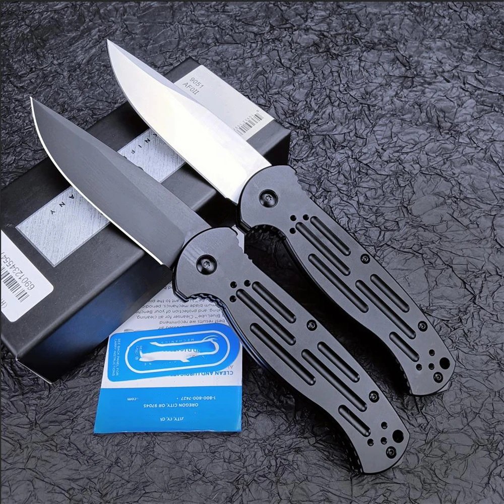 

BM 9051 AFO II Pocket Folding EDC Knife Marked 154CM Steel Black Aluminum Alloy Handles Outdoor Survival Rescue Hunting A.U.T.O.