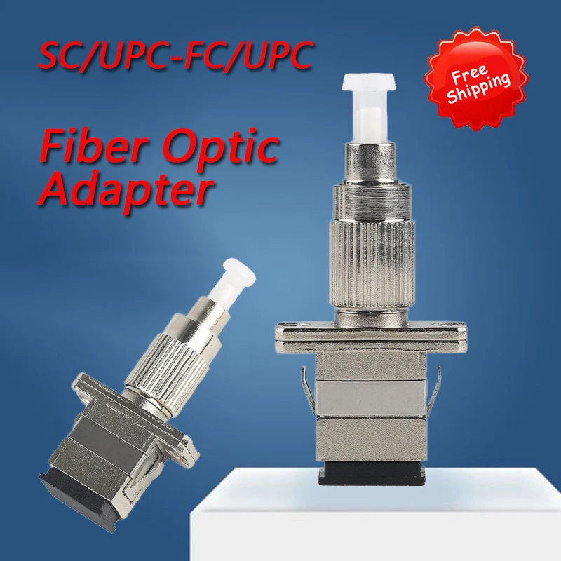 

5PCS/Lot SC/UPC Female -FC/UPC Male Multimode 50/125 Fiber Optic Adapter Transfer Flange Coupler SC-FC Adapter