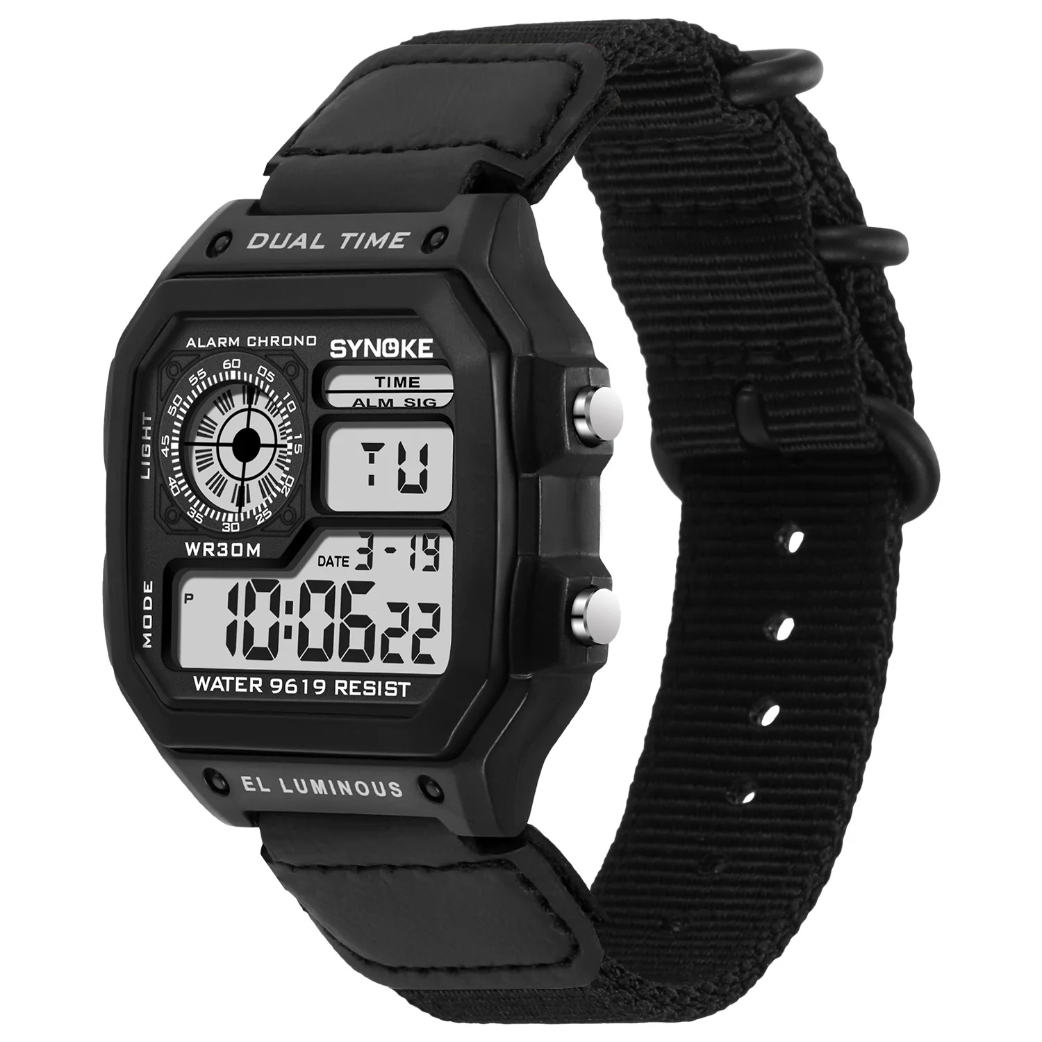 

SYNOKE Watches for Men Sports Fitness Waterproof Watch Multifunction Stopwatch LED Fashion Men Digital Watch Reloj Hombre