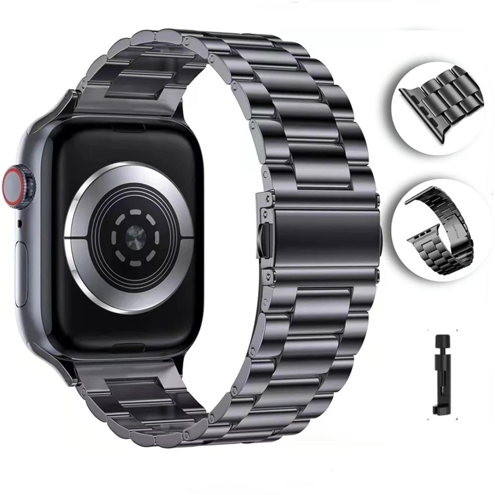 Metal strap For Apple watch band 49 mm 45mm 41mm 44mm 42mm    38mm 40mm stainless steel smart wristband iwatch Ultra 8 7 6 5  SE