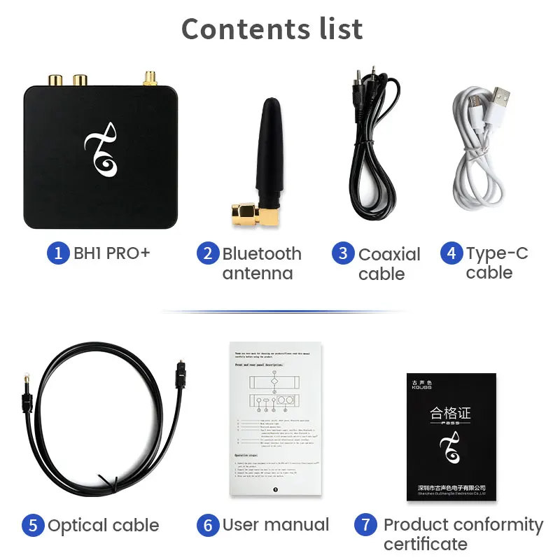 Аудиоприемник KGUSS BH1PRO + ES9018Q2M QCC5125 Bluetooth 5 1 |