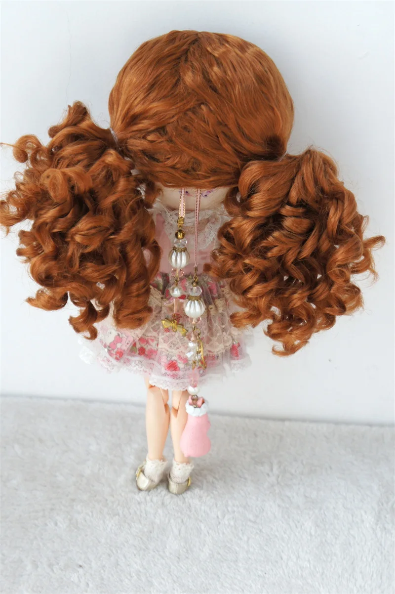 JD724 Все размеры Длинные двойные волосы с лапшой в рулоне пони Куклы Парики