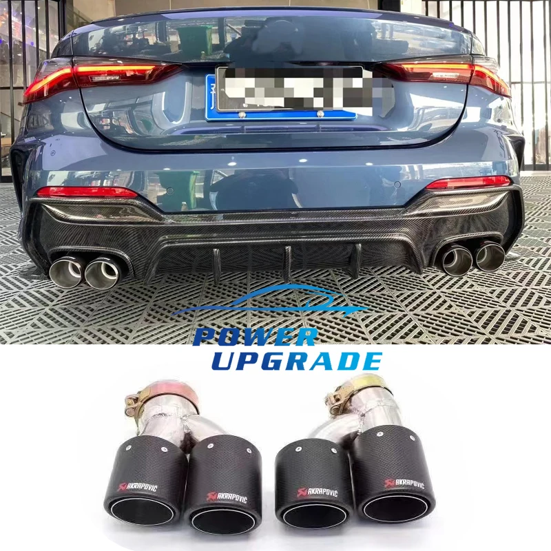 

For BMW 4 Series G22 G23 Bumper Tail Exhaust Vent Tail Pipes Rear Exhaust Pipe Cover Trim Tailpipe