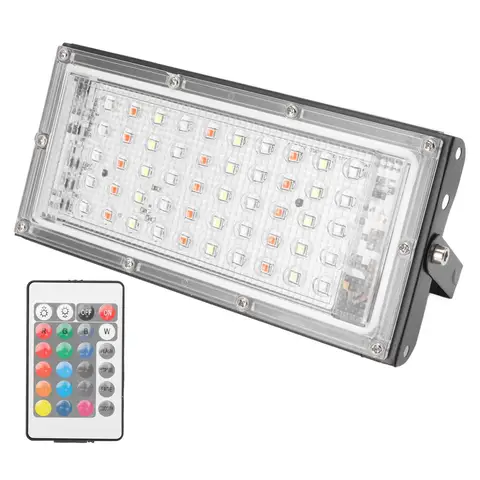 RGB Прожектор 50W IP66 Водонепроницаемый