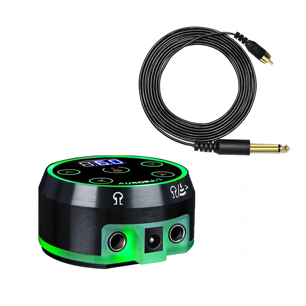 

tattoo Pen Dual Input Power Supply Controller Digital LCD Touch Screen Battery Supply Connector For Rotary Coil Tattoo Machine