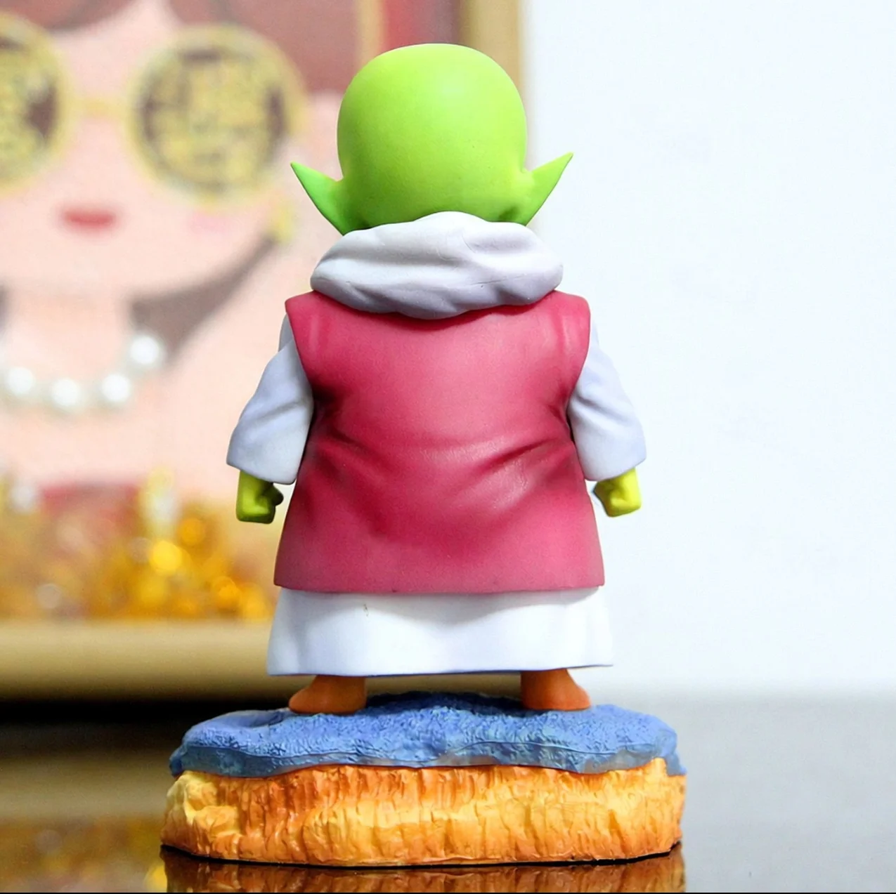 Фото Фигурка Денде из Dragon Ball Z - статуэтка наёмного воина с планеты Намек с каменной подставкой, 13 см, подвижная, коллекционная модель аниме-персонажа для рабочего стола №5