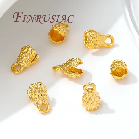 Позолоченные наконечники для бижутерии FINRUSIAC, 20 штук