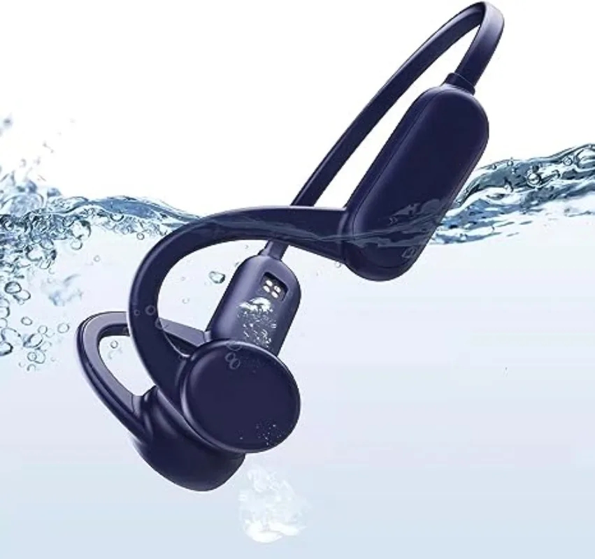 

Наушники костной проводимости, Водонепроницаемая беспроводная Спортивная гарнитура с открытым ухом Bluetooth 5,0, с MP3-плеером и памятью 8 Гб для плавания