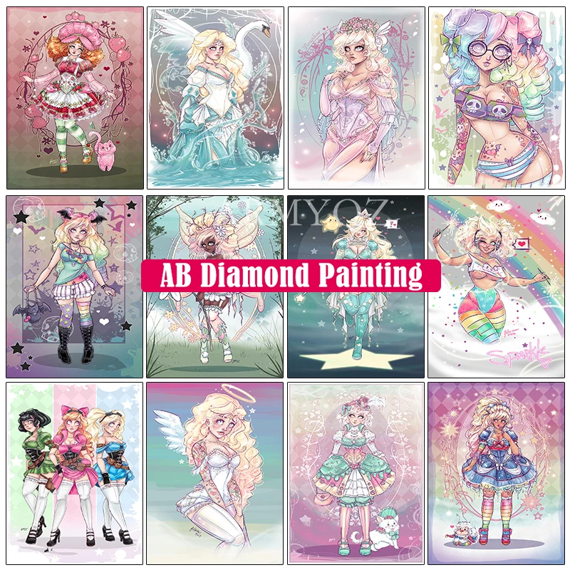 

Набор для алмазной живописи Disney AB, мультяшная принцесса 5D «сделай сам», мозаика, ремесла, искусство, хобби, алмазная вышивка, девушка вышивка...
