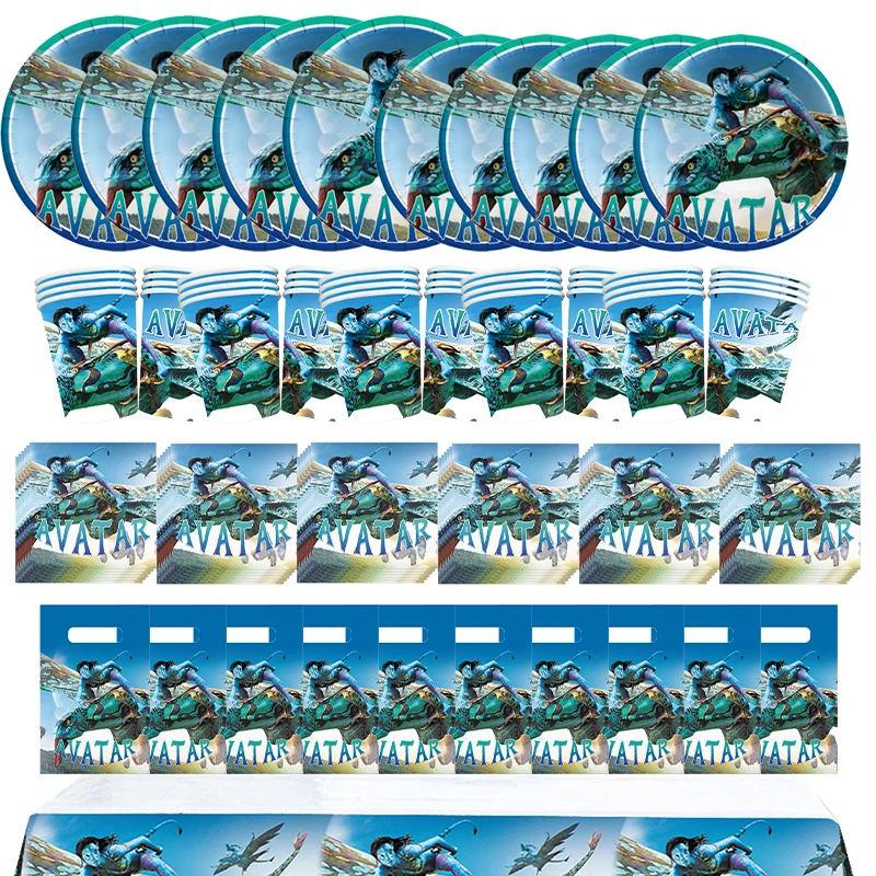 Disney аватар из фильма день рождения конфетные салфетки Подарочная сумка посуда