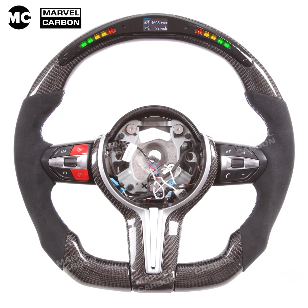 

Real Dispaly Carbon Fiber LED Performance Steering Wheel for BMW F87 M2 F80 M3 F82 F83 F15 F34 F20 F21 F25 X5