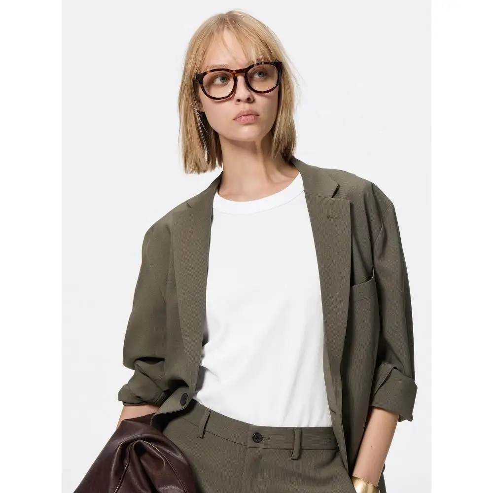 Гладкая хлопковая футболка с круглым вырезом из хлопка Gu By Uniqlo |