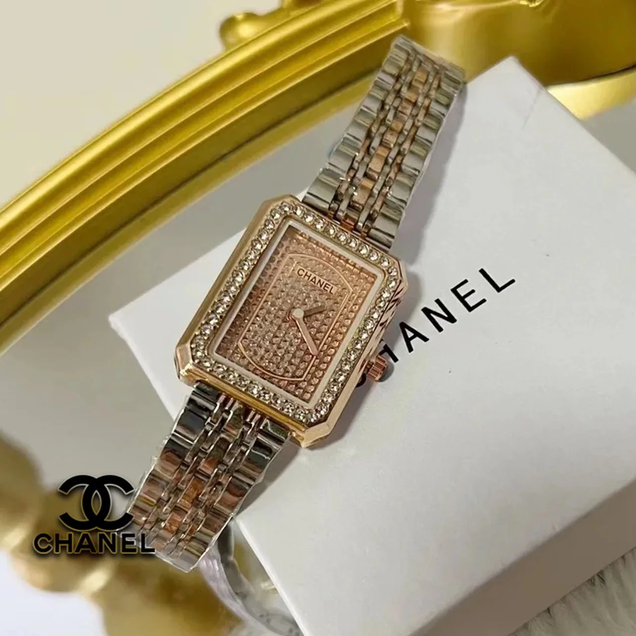 Часы в стиле Chanel высококлассный дизайн легкая роскошь маленькие часы аромата