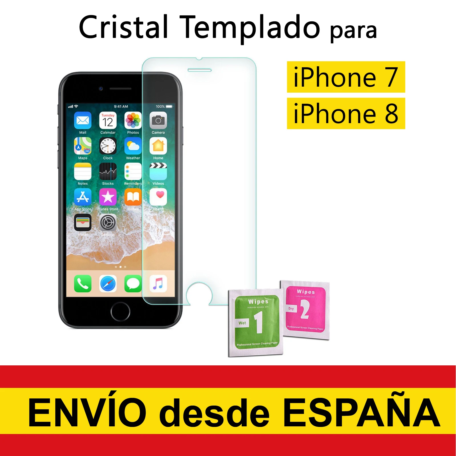 Tempered Glass Screen Protector for IPHONE 7 / 8 Premium Quality 9H 0.33mm