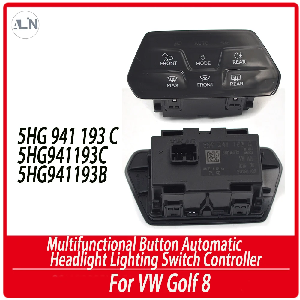 

Многофункциональный кнопочный автоматический контроллер освещения для фар VW Golf 8 5HG 941 193 C 5HG941193C 5HG941193B