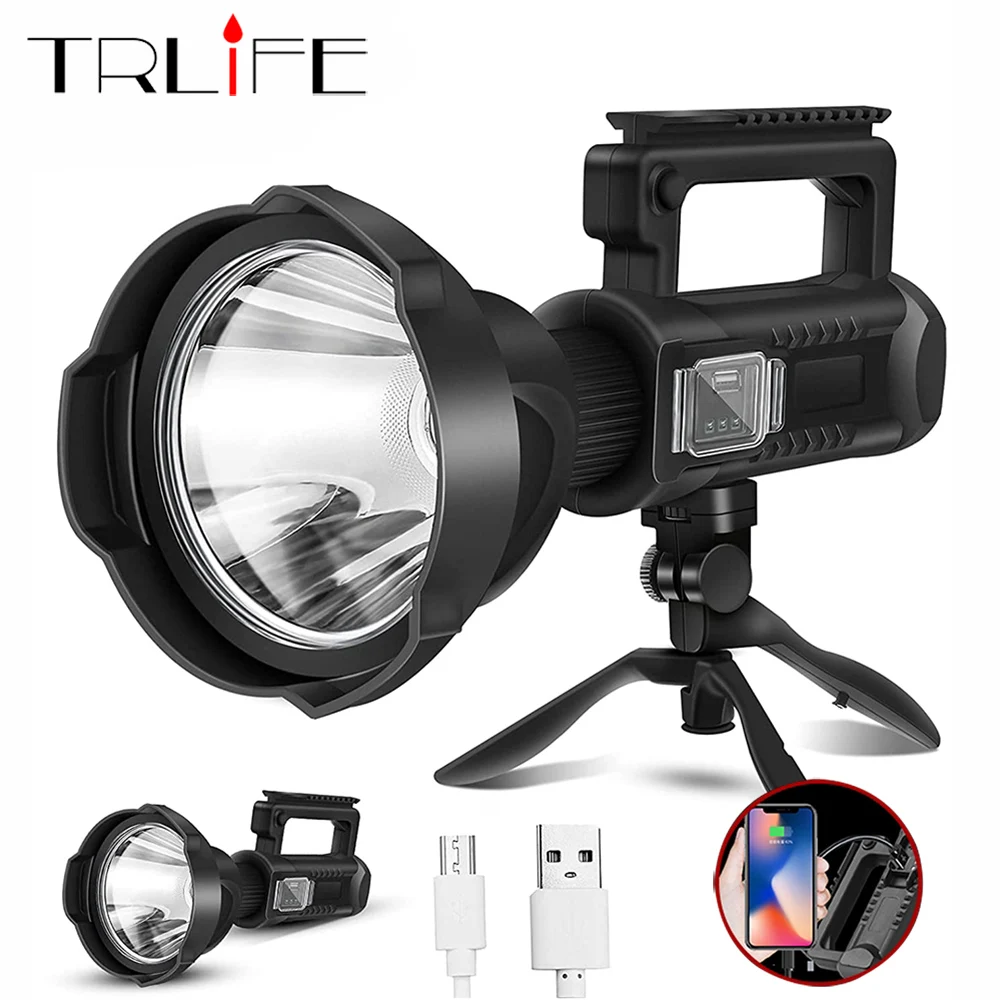 

Super P900 Powerful Led Flashlight Rechargeable Tactical Torch Light USB High Power Hand Lamp Lantern Shot Long 5000m