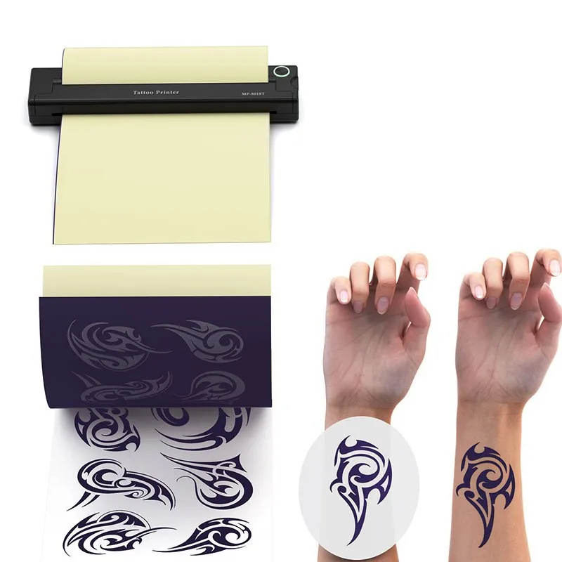 Портативный беспроводной принтер формата A4 для татуировок без чернил ...