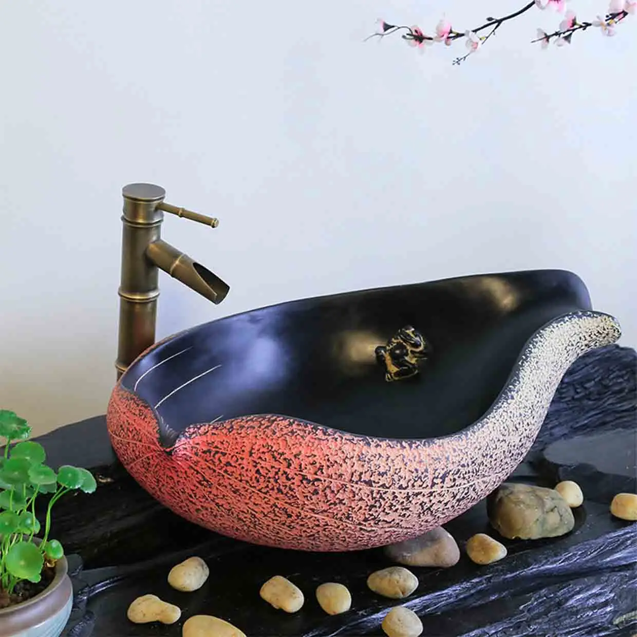 

Умывальник в китайском стиле, раковина для дома, умывальник для ванной комнаты, креативная антикварная художественная раковина для балкона