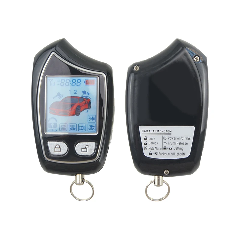 EASYGUARD EC208 FSK 2-сторонняя Автомобильная сигнализация с перезаряжаемым дисплеем и