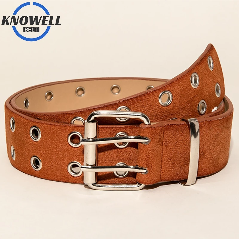 

Suede Brown Casual Belts For Women Fashion Waist Belt Female Pu Leather Hiphop Street Cowboy Style Waistband For Jeans Pants