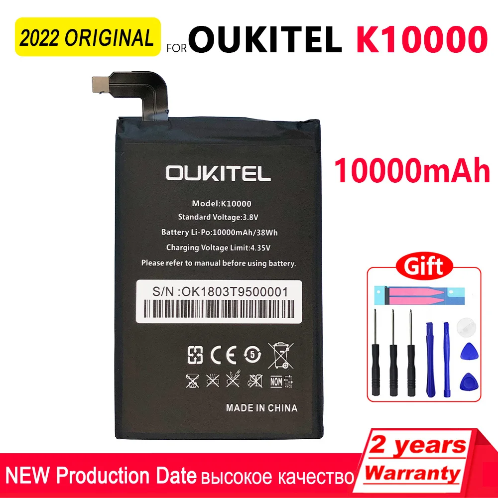 100% Оригинальный 10000 мАч K10000 аккумуляторная батарея для телефона Oukitel