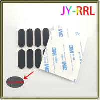 10pcs black rubber pad silicone matte foot pad notebook non slip foot pad shock absorbing pad oval buffer pad width 11mm