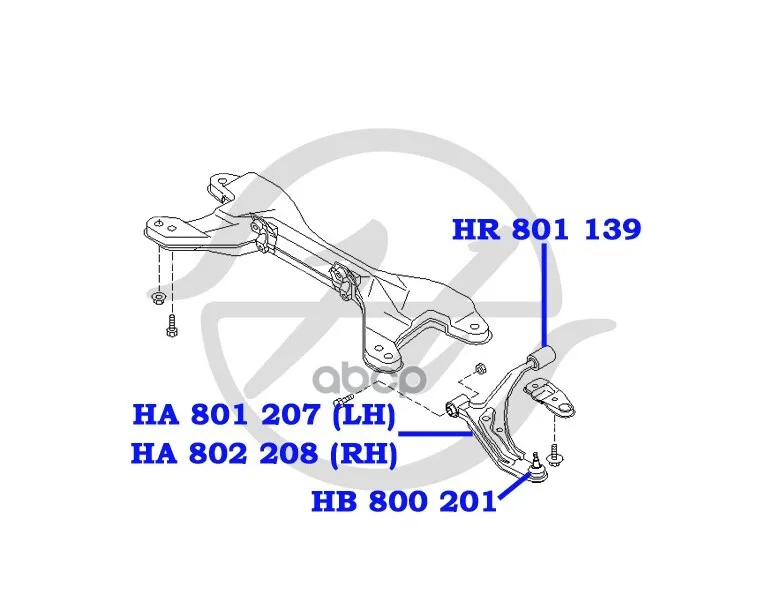 Опора Шаровая Hanse Нв 800 201 арт. HB800201