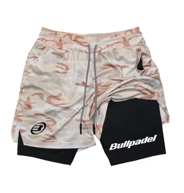 Новые мужские спортивные шорты Padel летние дышащие теннисные быстросохнущие