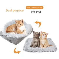 pet mat cat dog kennel plush soft comfortable safa blanket floor mat puppy teddy chihuahua french bulldog sleeping cushion items