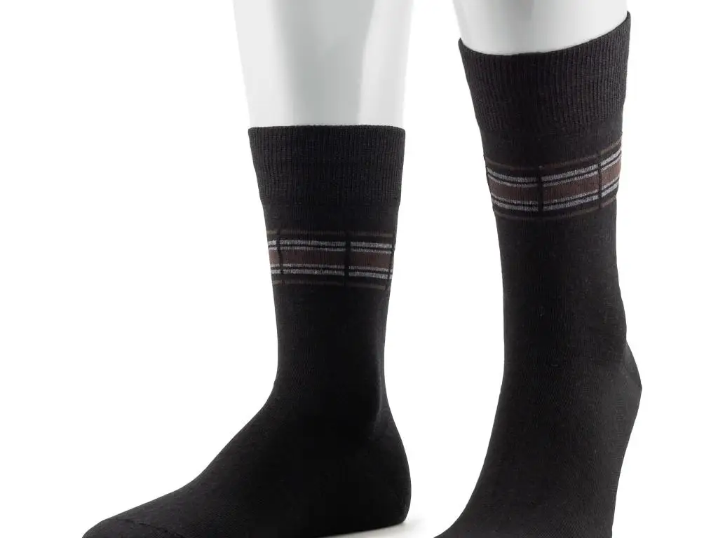 Набор из 5 пар теплых мужских носков (ТМ Grinston socks) черные