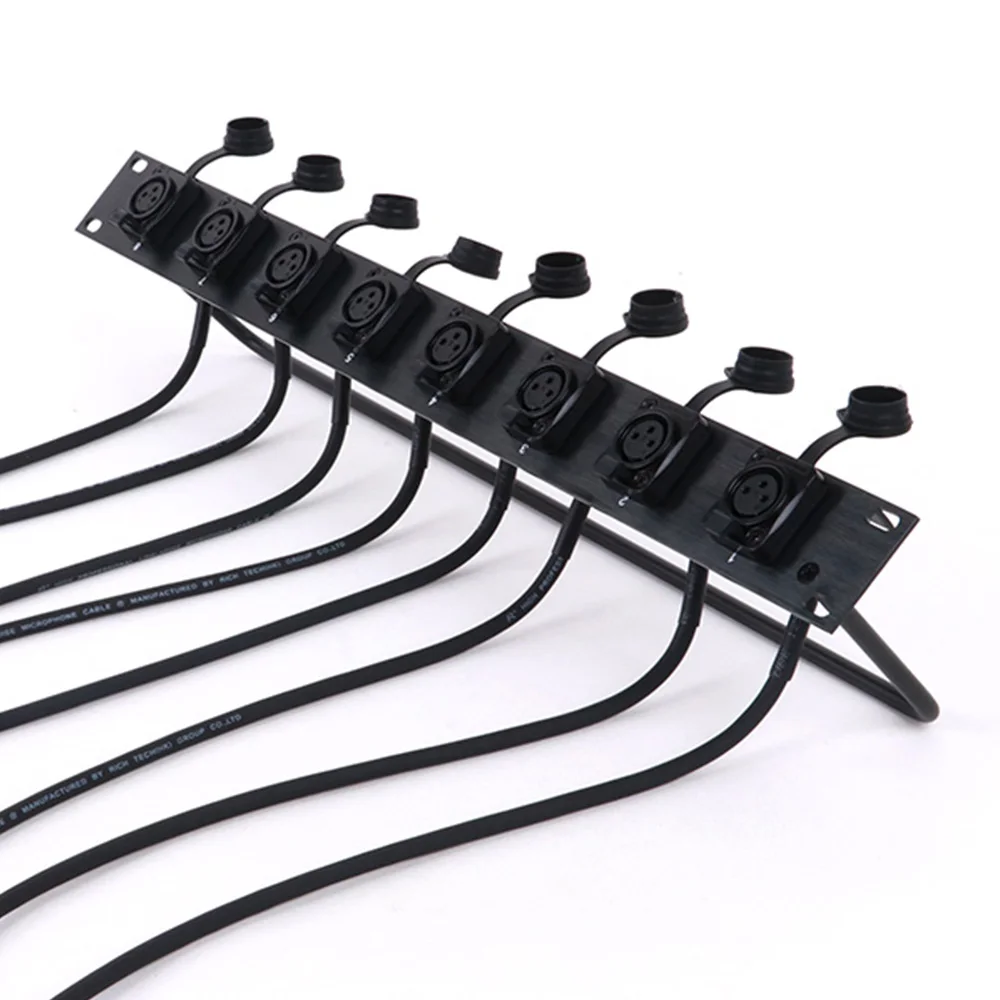 1 шт. индивидуальный шкаф 8-полосная стойка 1U позолоченная водонепроницаемая