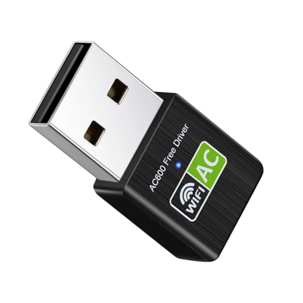 Беспроводная сетевая карта 600 Мбит / с USB WiFi Адаптер Ключ 2,4 G / 5,8 G Подключи и играй Поддержка Windows XP / Vista / Linux / Win 7/8 для ПК