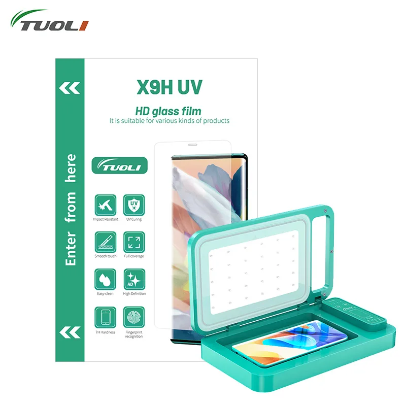 TUOLI X9H HD UV Film Screen Protect Tempered Glass Protector for TL-518 TL-168 TL-568MAX Hydrogel Cutter Machine Curing Plotter