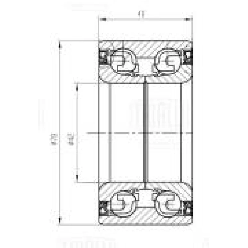 Подшипник ступицы для а/м Geely Coolray (19-) перед. (CS 1107) TRIALLI CS1107 Ступичные подшипники