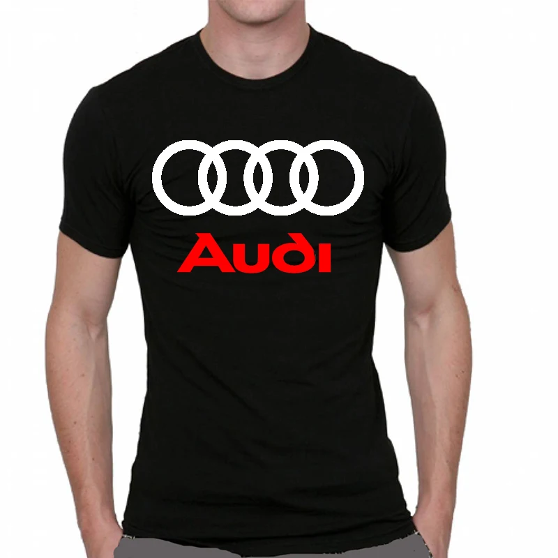 Футболка для мужчин Audi Sport Racing Quattro RS4 Auto A3 A4 A5 A6 Q5 Q7 Черная |