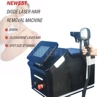 2000w depilation beauty equipment ice titanium device 808 755 1064 nm diode laser hair removal machine price