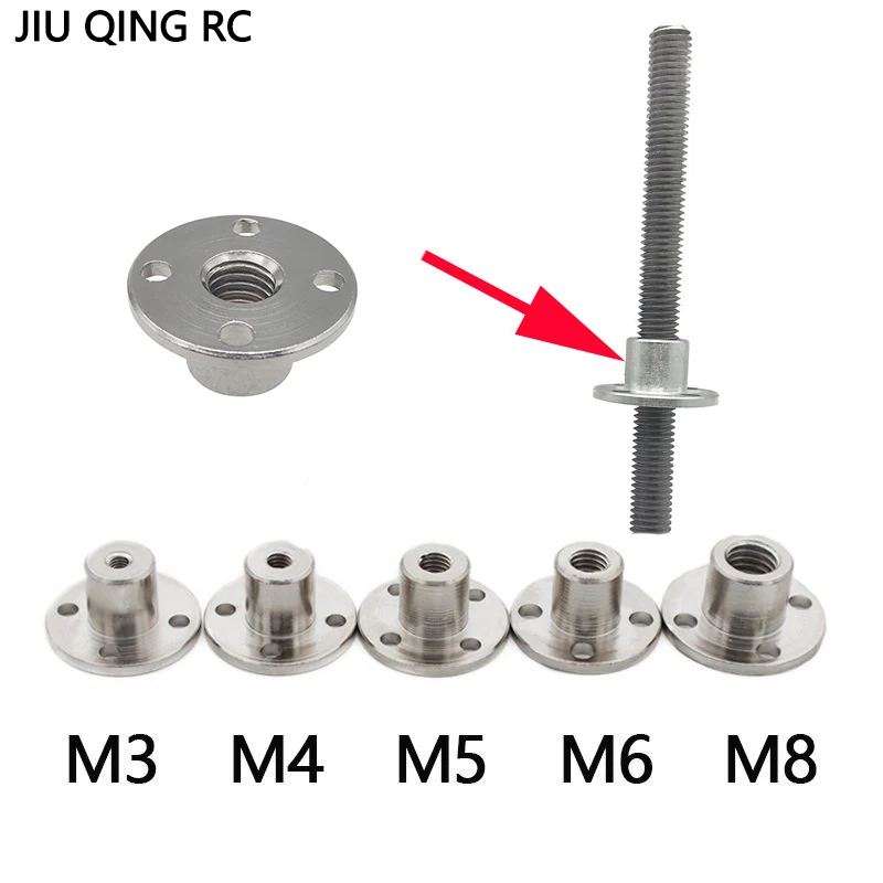 1 шт. фланцевая муфта M3 M4 M5 M6 M8 внутренний диаметр 3 мм 4 5 6 8 подходит для резьбового