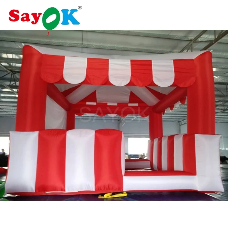 

Customized Hot Sale Inflatable Tent Inflatable kiosk 3.5x3.5x3 m Inflatable Standing Booth for Advertising promotion