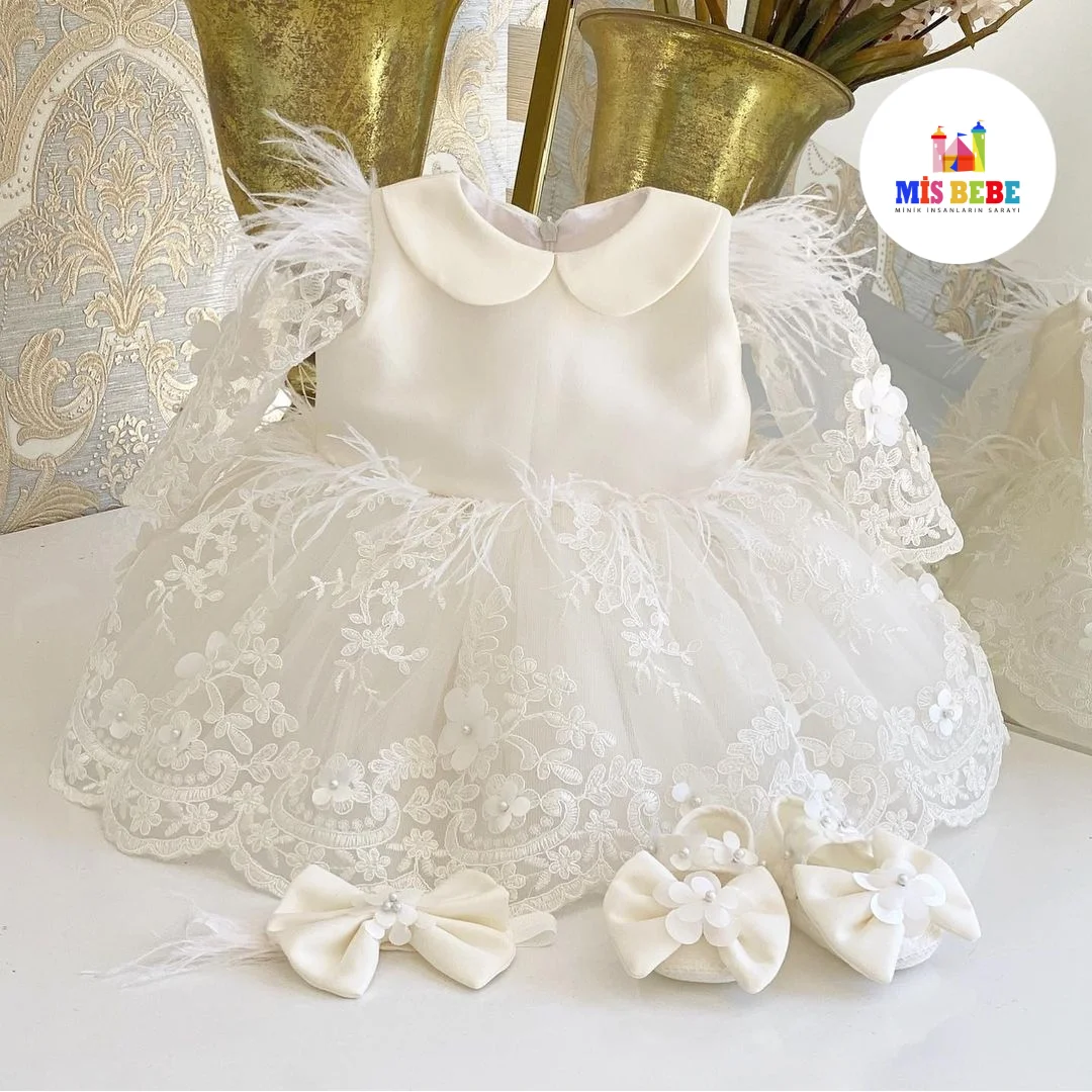 Birthday Girl White Dress Flower Girl Dress Wedding Dress 1 Year Birthday Dress Toddler Outfif Dress Photo Prop