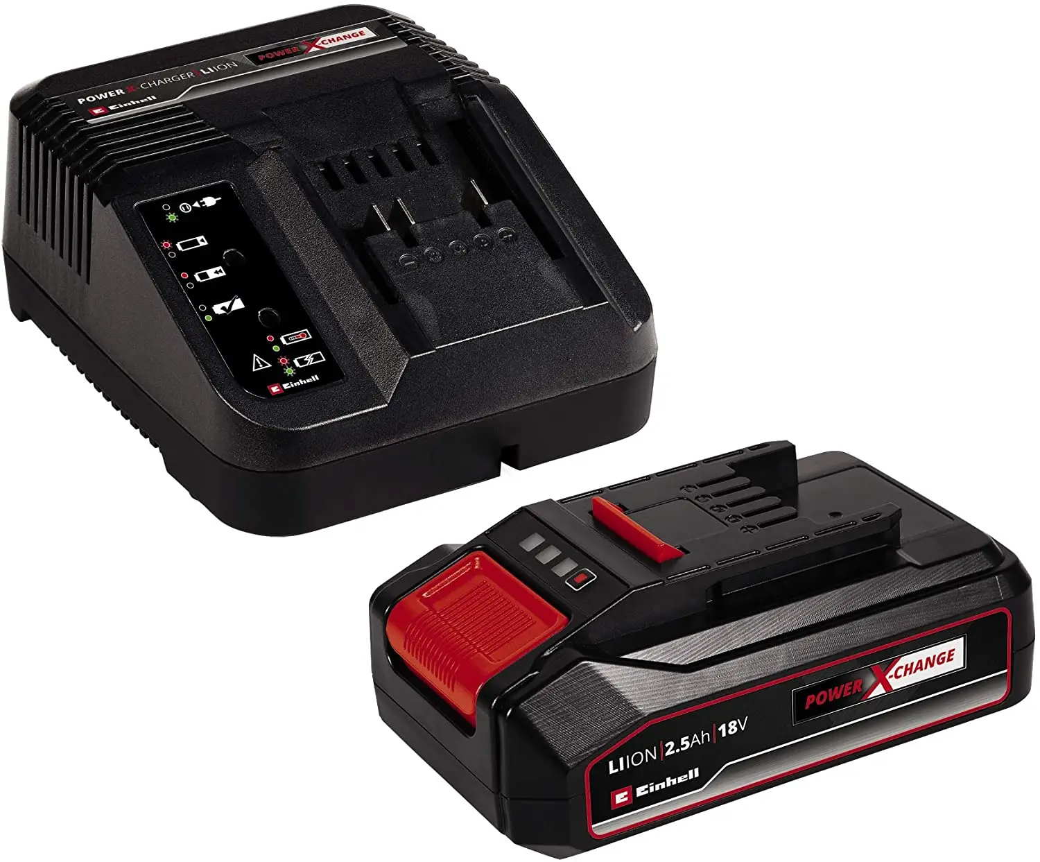 

Einhell 18V 2,5 Ah, 4,0 Ah PXC Starter Kit Charger + Liion Battery