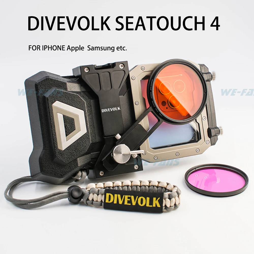 Водонепроницаемый чехол для телефона для подводной съемки Divevolk Seatouch 4 Max 60 м для Iphone 14 13 12 серий Sumsung