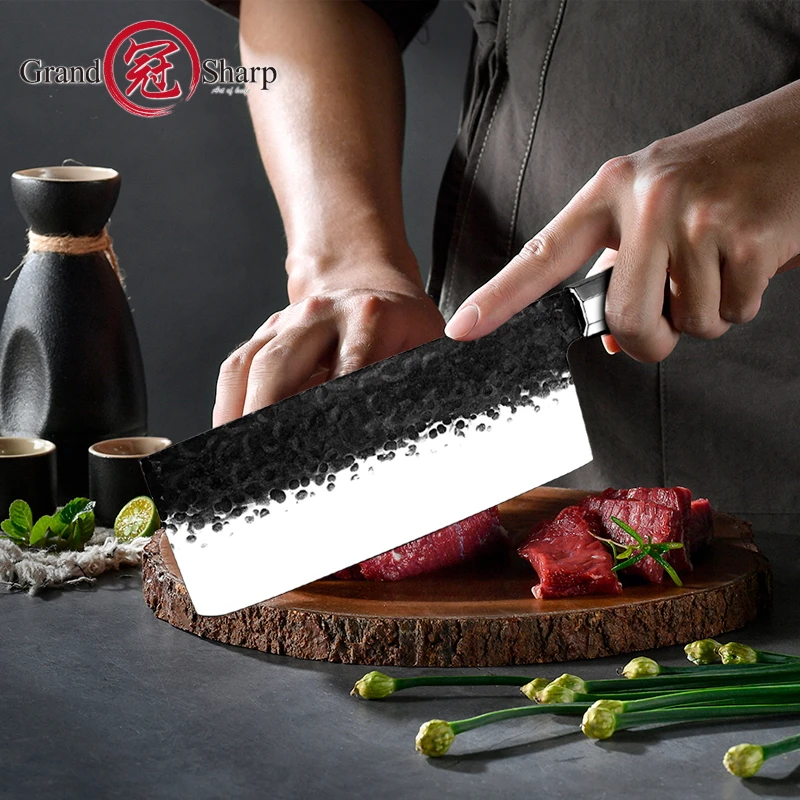Профессиональный кухонный нож Grandsharp 7 5 дюйма из углеродистой стали